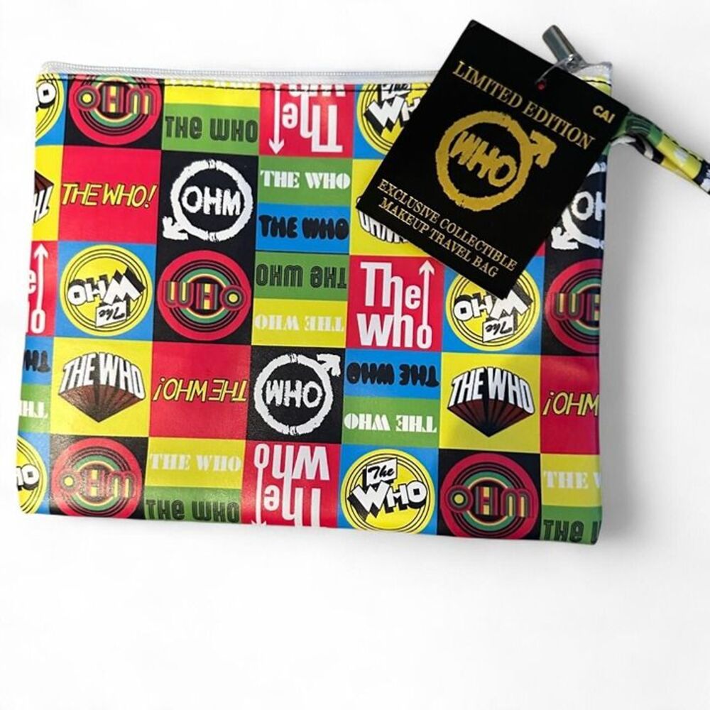 The Who Limited Edition Exclusive Collectible Makeup Travel Bag By CAI Colorful